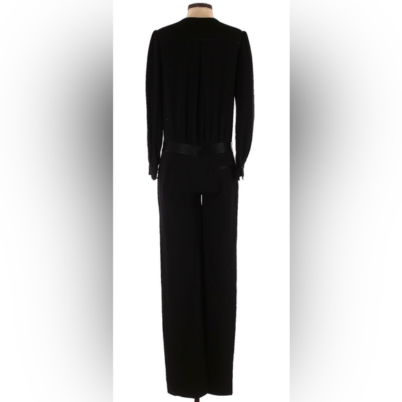 Tory Burch Satin and Crepe Tuxedo Jumpsuit - Picture 2 of 3
